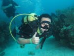 scuba diving coral beach